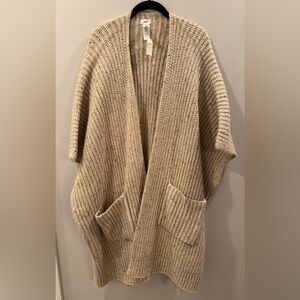 Aerie Cream Chunky Knit Cardigan Sweater